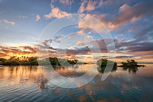 Beautiful seascape at sunset