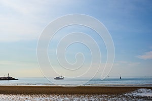 Beautiful seascape view from Khao Takiab beach at huahin Prachuap Khiri Khan