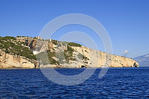 Beautiful seascapes on Zakynthos Island in Greece.