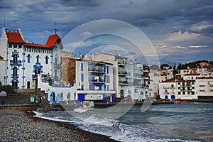 Beautiful seashore in CadaquÃÂ©s