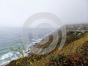 Beautiful seashore scenery in Cangas, Galicia