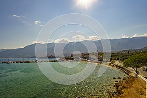 The beautiful seaside village of Kotronas located in Mani area in Lakonia, Greece