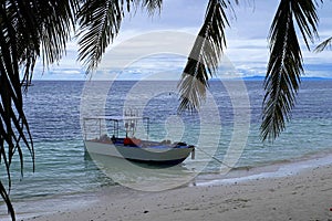 Beautiful idyllic beach on the Bohol Island in Philippines