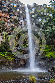 Beautiful secluded and majestic Lonecreek or Lone creek falls, waterfall in Sabie Mpumalanga South Africa