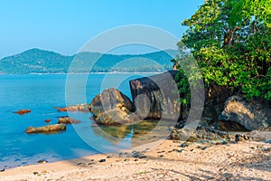 Beautiful secluded place in a lagoon