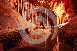 Section of an underground cave.