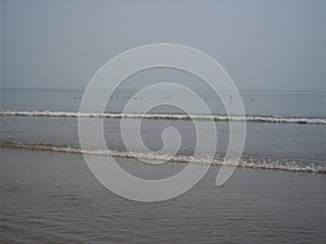 Beautiful see wave at puri seabeach