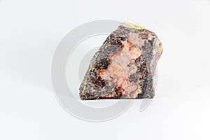 Beautiful semiprecious stone on a white background