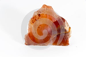 Beautiful semiprecious stone on a white background