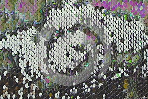 Beautiful sequins texture surface as background
