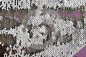 Beautiful sequins texture surface as background