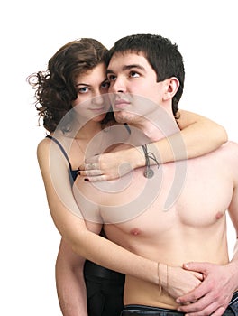 Beautiful sexual couple in love