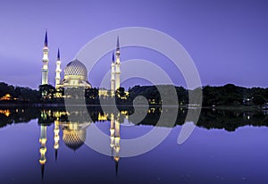 The beautiful of Shah Alam Mosque