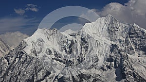 Beautiful shaped mountain Gangchenpo, mountain of the Langtang H