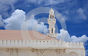 Beautiful Sheikh Isa Bin Ali Mosque minaret