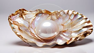 Beautiful shell pearls a luxury present glamor expensive