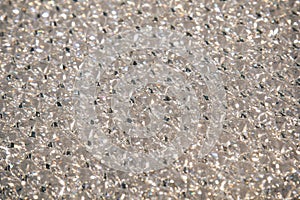 Beautiful shiny diamonds swarovski crystal background. Luxury, wealth. Cover pattern. Macro photo, close up of expensive stones