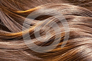 Beautiful shiny hair texture