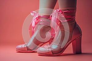 Beautiful shoes decorated with bows are a symbol of hyper-femininity and reflect changes in public sentiment, where bows