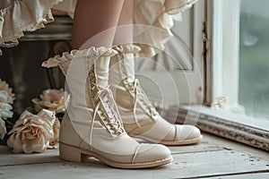 Beautiful shoes decorated with bows are a symbol of hyper-femininity and reflect changes in public sentiment, where bows