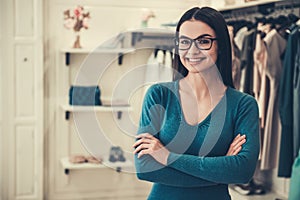 Beautiful shop assistant