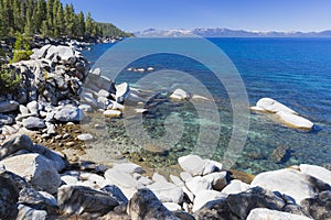 Beautiful Shoreline of Lake Tahoe