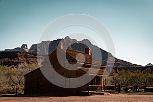 Beautiful shot of the Alonzo H Russel home in Grafton ghost town