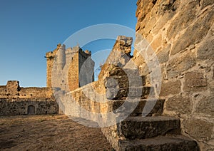 Beautiful shot of an ancient castle in San Felices de los Gallegos, Spain photo