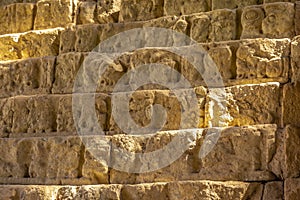 Beautiful shot of the ancient walls in Copan Ruinas and its beautiful Mayan ruins in Honduras