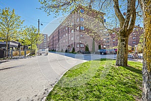 Beautiful shot of an apartment complex exterior during the day