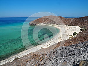 Beautiful shot of the Balandra beach located in Mexico during daylight photo