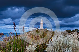 Beautiful shot of the Bathurst Lighthouse near Pink Bay in Western Australia