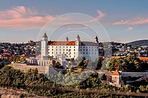 Beautiful shot of Bratislava Castle in Slovakia