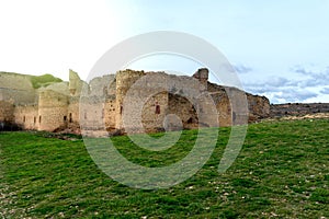 Beautiful shot of the Castle of Caracena in Spanish town Soria photo