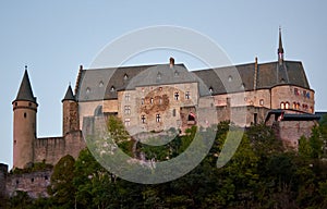 Beautiful shot of the Castle of Vianden Luxembourg.