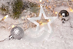 Beautiful shot of Christmas decorations - perfect for background