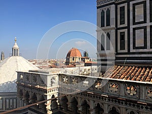 Beautiful shot of the city of Florence featuring the dome of the Florence Cathedral in Italy