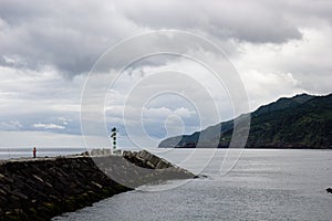 Beautiful shot of the coastline in Acores, Ilha de Sao Miguel, Portugal