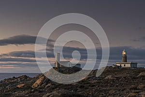Beautiful shot of Corrubedo lighthouse, Galicia, Spain