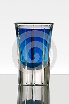 Beautiful shot glass back lit