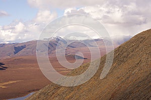 Beautiful shot of hills of different sizes in the Gates of the Arctic National Park