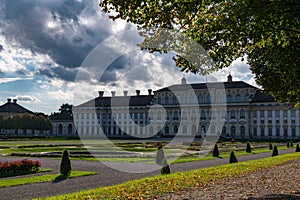 Beautiful shot of the historic Schleissheim palace and gardens in Munich, Germany