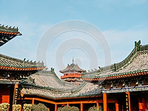 Beautiful shot of historic temples in Kaifeng, China