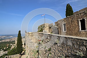 Beautiful shot of the Klis Fortress in Split City, Dalmatia, Croatia