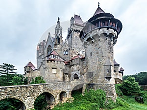 Beautiful shot of the Kreuzenstein Castle in Leobendorf, Austria photo