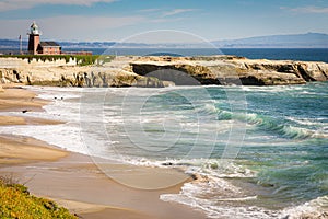 Beautiful shot of the Lighthouse Field State Beach in Santa Cruz, California, USA