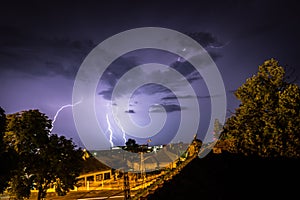 Beautiful shot of lightning