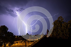 Beautiful shot of lightning