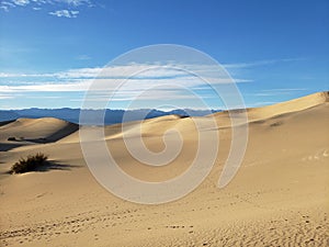 Beautiful shot of Mesquite Flat Sand Dunes, DEATH VALLEY, United States