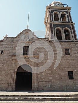 Beautiful shot of the Mission of Our Lady of Loreto Mexico